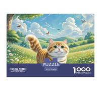 English Short Gold Gradual Layer Cat Puzzle Da 1000 Pezzi Per Adulti E Ragazzi Pet Animal Jigsaw Colore Colorato Moderno Gioco Familiare Regalo Bambino Qualità Premium 70x50cm/1000pcs
