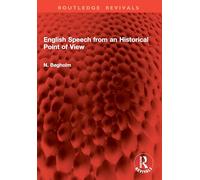 English Speech from an Historical Point of View