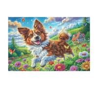 English Springer Spaniel Puzzle 1000 Pezzi Per Ferragosto Cartone Riciclato Per Famiglie Per Vacanze Estive Attività Di Gruppo Con Poster Incluso Migliore Vendita 1000 PCS（75x50cm）
