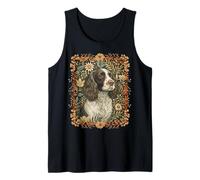 English Springer Spaniel William Morris, Decorazione Floreale per Cani Canotta