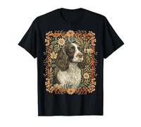 English Springer Spaniel William Morris, Decorazione Floreale per Cani Maglietta
