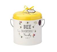 English Tableware Company - Cestino per compostaggio Bee Happy da 4,5 litri, con filtri a carbone inclusi, inodore