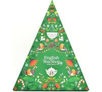 English Tea Shop Advent Calendar Tea Triangolo Calendario dell'Avvento Verde con Tè e Tisane, 25 filtri