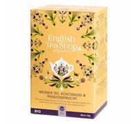 English Tea Shop Tè bianco biologico cocco e frutto della passione - 20 bustine di tè di carta
