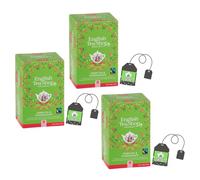 English Tea Shop | Tè Verde al Melograno e Petali di Rosa Biologico e Fairtrade, Gusto Fruttato e Floreale, 100% Naturale, 3 x 20 Bustine (3 x 40g)