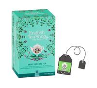 English Tea Shop | Tè Verde BIO Menta Piperita e Menta Verde | Infusione Menta e Tè Verde in Scatola Eco Box - 20 Filtri