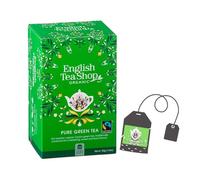 English Tea Shop | Tè Verde Ceylon BIO Puro Singole Bustine | Tè Verde Note Fruttate Profilo Aromatico Sentori di Albicocca - Scatola Eco Box (20 Filtri)