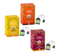 English Tea Shop | Tisana Citronella Zenzero 20 Filtri | Tè Nero Pesca Zenzero 20 Filtri | Tè Nero Chai Speziato 20 Filtri | Collezione Tè Neri e Tisana Aromi Spezie