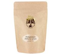 English Tea Store Loose Leaf, Pomegranate Hibiscus Flavored Green Tea, 4 Ounce by English Tea Store