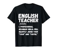 English Teacher Definition - Grammar Humor Classroom Tee Maglietta