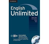 English Unlimited. Level B1+ Teacher's Pack (Teacher's Book + DVD-ROM). Con CD-ROM