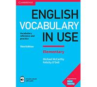 Michael McCarth English Vocabulary in Use Elementary Book (Mixed Media Product)