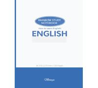 English Writing Practice Notebook for Kids - Blue Edition: A calm daily notebook for gentle and focused English writing