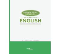 English Writing Practice Notebook for Kids - Green Edition: A simple and calm daily writing notebook.