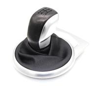ENGOER Compatibile Con Citroen Per C4 MK1 2004 2005 2006 2007 2008 Pomello Del Cambio Manuale Per Auto, Cuffia Del Cambio, Accessori Interni(Black Silver)