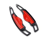 ENGOER Compatibile Con Hyundai Per Genesis G70 2018 2019 2020 2021 2022 1 Paio Di Adesivi Per L'estensione Del Cambio Al Volante Dell'auto(Carbon Fiber Black)