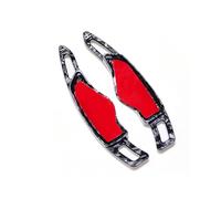 ENGOER Compatibile Con Hyundai Per Tucson 2022 2023 1 Paio Di Adesivi Per L'estensione Delle Leve Del Cambio Al Volante Accessori Per Interni Auto(Red carbon pattern)