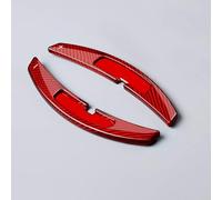 ENGOER Compatibile Con Porsche Per Macan 718 911 997 996 Adesivi Per Estensioni Delle Palette Del Cambio Al Volante In Fibra Di Carbonio Accessori Per Auto(Type C Red)