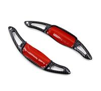 ENGOER Compatibile Con Toyota Per Camry Per Avalon 2018 2019 2020 2021 2022 1 Paio Di Accessori Di Estensione Per Le Leve Del Cambio Al Volante Dell'auto(Carbon Fiber Red)