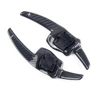 ENGOER Compatibile Con VW Per Golf 5 MK5 V Per Variant Sportline 1 Paio Di Accessori Per L'estensione Del Cambio In Fibra Di Carbonio Per Volante Dell'auto(Carbon fiber red)