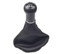 ENGOER Compatibile Con VW Per Golf Per Vento 1992 1993 1994 1995 1996 1997 1998 Accessori Auto Pomello Del Cambio A 5 Velocità Con Cuffia Europa(5R-Silver-Black line)