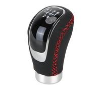 ENGOER Pomello Del Cambio Universale Per Auto, Cambio Manuale A 5 O 6 Marce, Con Cappuccio Sostituibile, Accessorio Per Interni(Black red line)