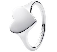 Engravable heart sterling silver ring