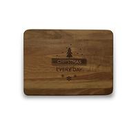 Engraved House Tagliere in Legno di Noce "Christmas"