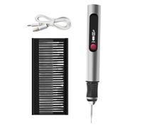 Engraving Pen - Cordless Etching Tool for Craft Projects | Precision Engraver Pen with Accessories, Portable Engraving Device for Artists Jewelry Makers Metal Glass or Wood Studio Work, 12x3cm ABS