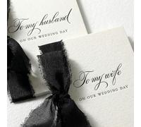 Engrowtic Set di 2 libri per i voti di nozze a mio marito e moglie, con nastro di seta e buste, sigilli di cera, formato A6, libro degli ospiti per sposi e sposi, per addio al nubilato, fidanzati