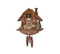 Engstler Orologio a cucù al quarzo Casa tipo Foresta Nera con musica