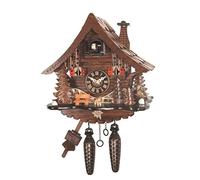 Engstler Orologio a cucù casa della foresta nera al quarzo nuovo tegole legno Foresta Nera CLOCKVILLA HETTICH orologi