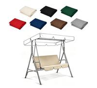 ENGTICUENU Coprisedile Per Dondolo Da Giardino Coprisedile Di Ricambio Per Dondolo Da Giardino Esterno Impermeabile 600D Oxford Antipioggia Parti Di Ricambio(Beige)