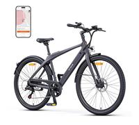 ENGWE Bici Elettrica da Uomo con Batteria da 36V 10Ah, Bici Elettrica con supporto di coppia, cambio a 7 velocità con APP e Bluetooth, motore a rotore interno fino a 100km (Grigio)