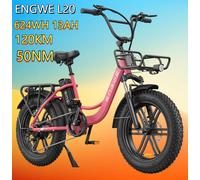 ENGWE Bicicletta Elettrica Adulto, 20'' ×4.0'' Fat Tire Bici Elettrica per Donna