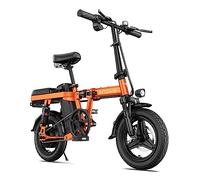 ENGWE Bicicletta elettrica Mini Adulti e Adolescenti - Ebike da città 14" con pneumatico grasso, motore da 250W, batteria da 48V 10Ah, design pieghevole leggero, assorbimento degli urti, fino a 25KM/H