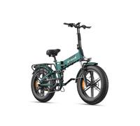 ENGWE Bicicletta Elettrica Pieghevole| 832Wh 16AH Durata 110KM| 20"×4.0" Fat Tire|Sensore di Coppia| Sospensione Completa| 8 Velocità| ENGINE Pro 2.0 (Verde YS-7838)