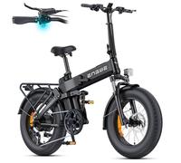 ENGWE Bicicletta Elettrica Pieghevole, Batteria 48V 15Ah Fino A 130 km, Sensore Di Coppia E Design Pieghevole Con Freni Idraulici E App Per Ogni Terreno, ENGINE PRO 3.0 BOOST (Nero)