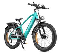 ENGWE E26 Bici Elettrica per Uomo Donna, 26"x4.0" Pneumatico Grasso, 250W 48V 16Ah Bicicletta Elettrica - Autonomia Fino a 140KM, Cambio a 7 Velocità, Doppia Sospensione (High-Step, Blu gemma)