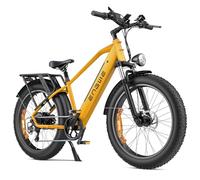 ENGWE E26 Bici Elettrica per Uomo Donna, 26"x4.0" Pneumatico Grasso, 250W 48V 16Ah Bicicletta Elettrica - Autonomia Fino a 140KM, Cambio a 7 Velocità, Doppia Sospensione (High-Step, Giallo Bumblebee)