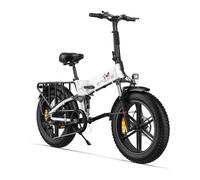 ENGWE ENGINE X 20 bicicletta elettrica pieghevole per adulti, batteria al litio da 48 V 13 Ah, 7 velocità, sospensione completa-Bianco - Nouvo