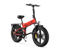 ENGWE ENGINE X 20 bicicletta elettrica pieghevole per adulti, batteria al litio da 48 V 13 Ah, 7 velocità, sospensioni complete - rosso - Nouvo