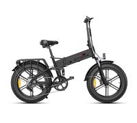 ENGWE ENGINE X Bici Elettrica Pieghevole 250W E-Bike Adulto | 20" × 4.0 Fat Tire Bicicletta Elettrica | 48V 13AH Range 120KM | Sospensione Completa | 7 Velocità Crociera Urbana (Nero Grafite)