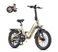 ENGWE L20 3.0 Boost 20'' Fat Tire Ebike 250W 75Nm Boost Power Full Suspension E-bike compatta con batteria da 48 V 13,5 Ah - Nouvo