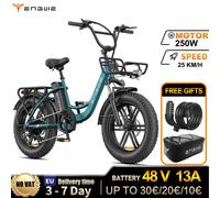 ENGWE L20 Boost bicicletta elettrica 250W motore Brushless 48 v13ah batteria adulto Mountain Bike elettrica 20*4.0 pollici Fat Tire E-bike black