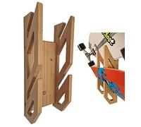 Enhanc3d Designs Supporto da Parete in bambù per 2 Skateboard - Design Moderno e Robusto - Appendi Skate da Parete - Supporto da Parete per Longboard - Progettato in Europa.