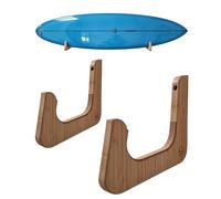 Enhanc3d Designs Supporto Tavola da Surf da Parete - Supporto Orizzontale per Tavola da Surf e SUP in Legno - Design Moderno e Robusto