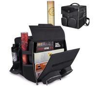 ENHANCE Borsa a Tracolla per Giochi da Tavolo - Edizione da Collezione con Spallaccio e Tasche per Accessori (Dadi, Carte, Altro) - Trasporto Rinforzato per Proteggere i Giochi da Tavolo (Drago Nero)