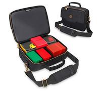 ENHANCE Borsa da viaggio a tracolla per carte MTG con scomparti separatori, organizer per matite, dadi e gettoni, compatibile con Magic The Gathering, giochi di carte contro l'umanità e altro