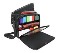 ENHANCE Borsa MTG Edizione Collector Compatibile con Deck Box, Classeur Top Loader, Mazzo Commander e altri Accessori - Borsa da Viaggio TCG con Card Defender e interno Personalizzabile (Drago Nero)